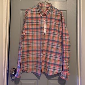 J Crew Slim Untucked long sleeve button down shirt